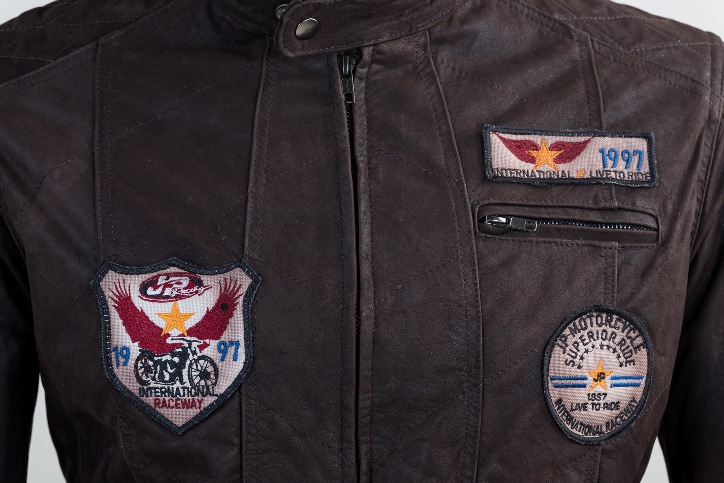 Leving Brown Racer Jacket
