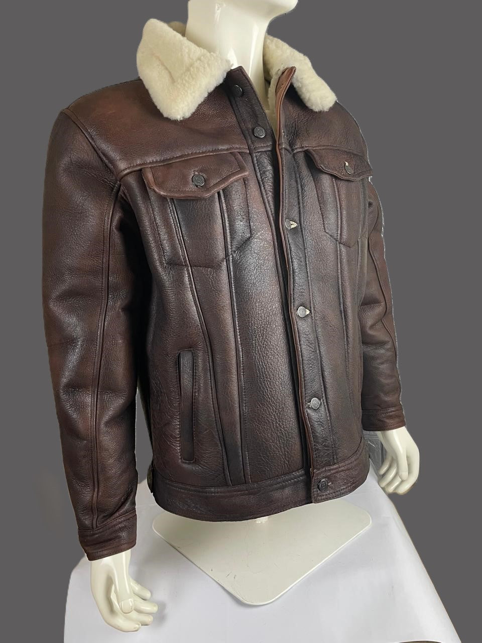 NATURAL SHEEP HAIR JACKET