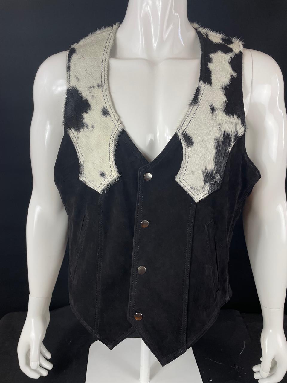 VEST SUADE COWHAIR