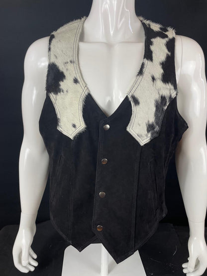 VEST SUADE COWHAIR