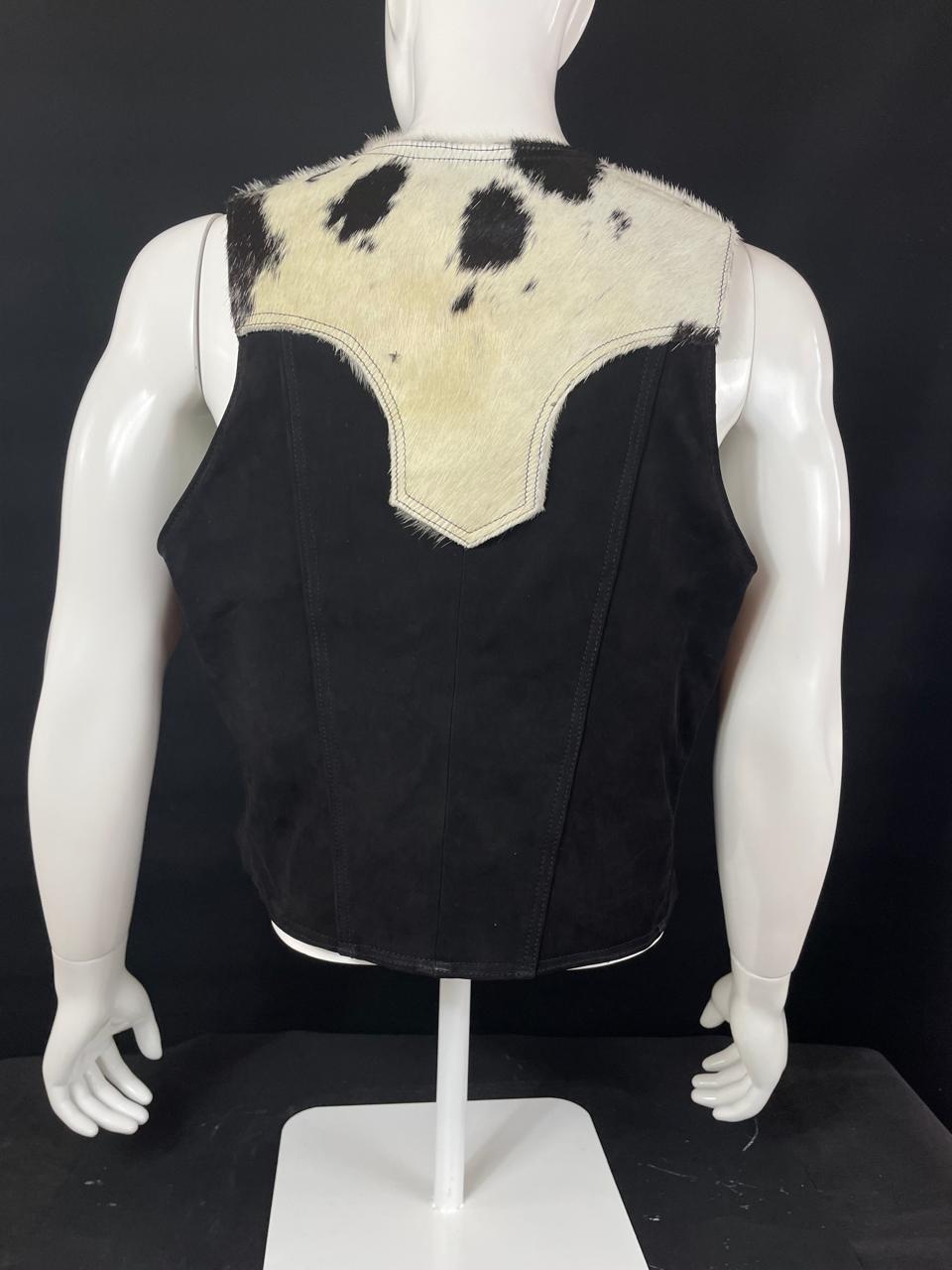 VEST SUADE COWHAIR