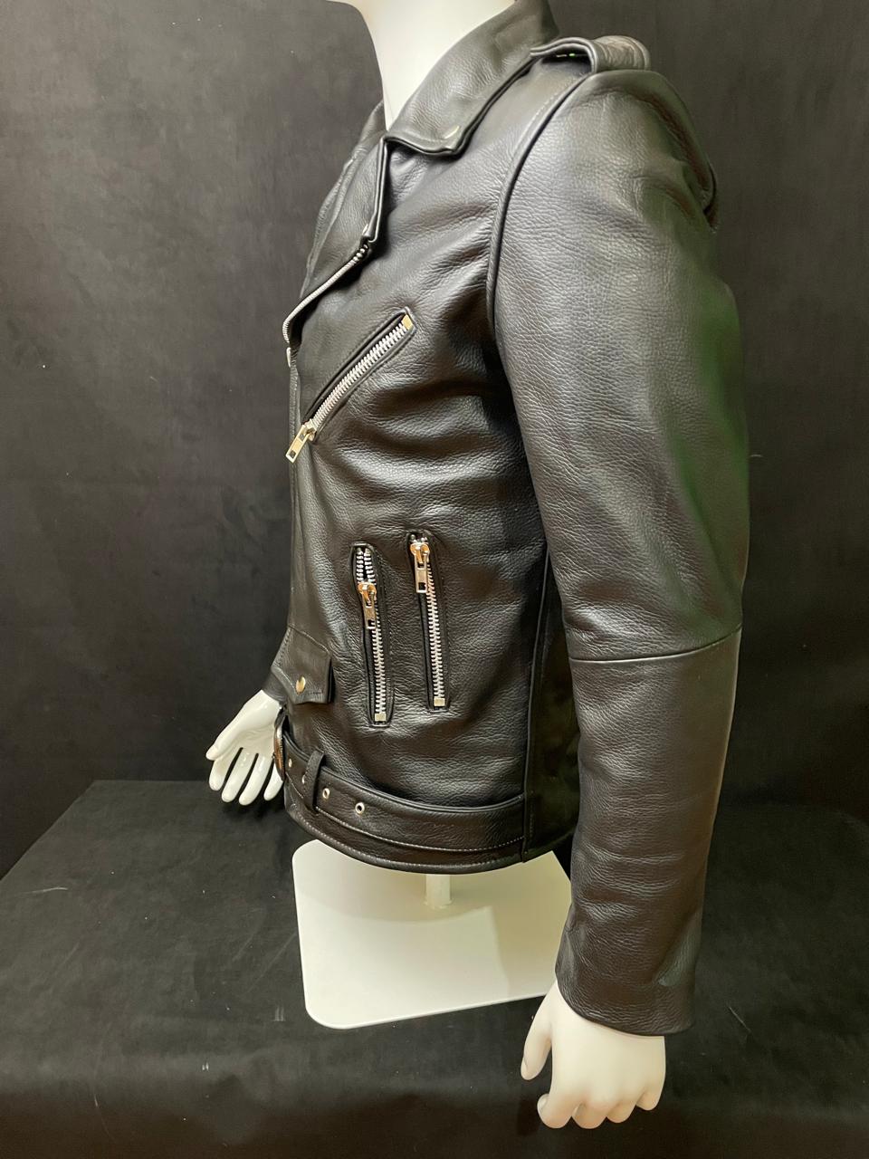 JACKET BIKER BLACK STRONG