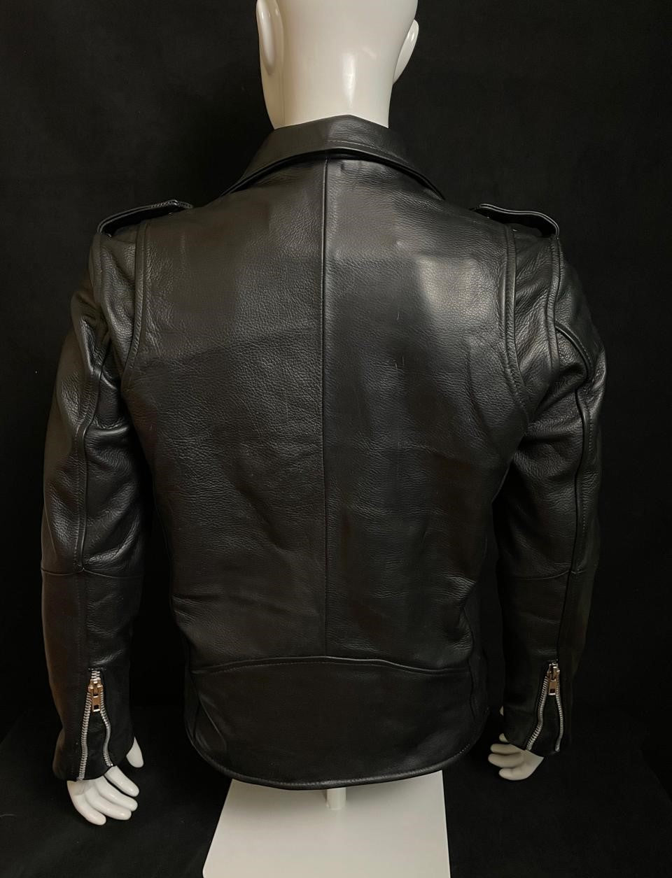 JACKET BIKER BLACK STRONG