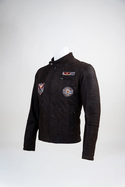 Leving Brown Racer Jacket