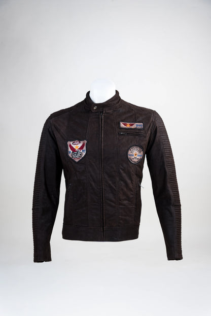 Leving Brown Racer Jacket