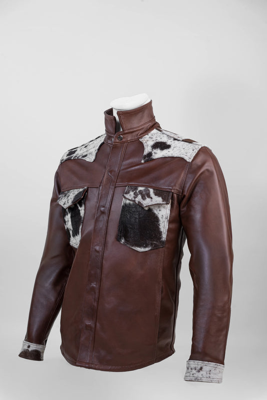 Caramel Cow Hair Overshirt
