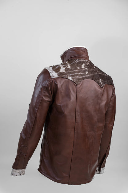 Caramel Cow Hair Overshirt