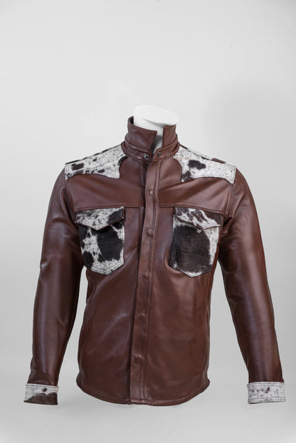 Caramel Cow Hair Overshirt