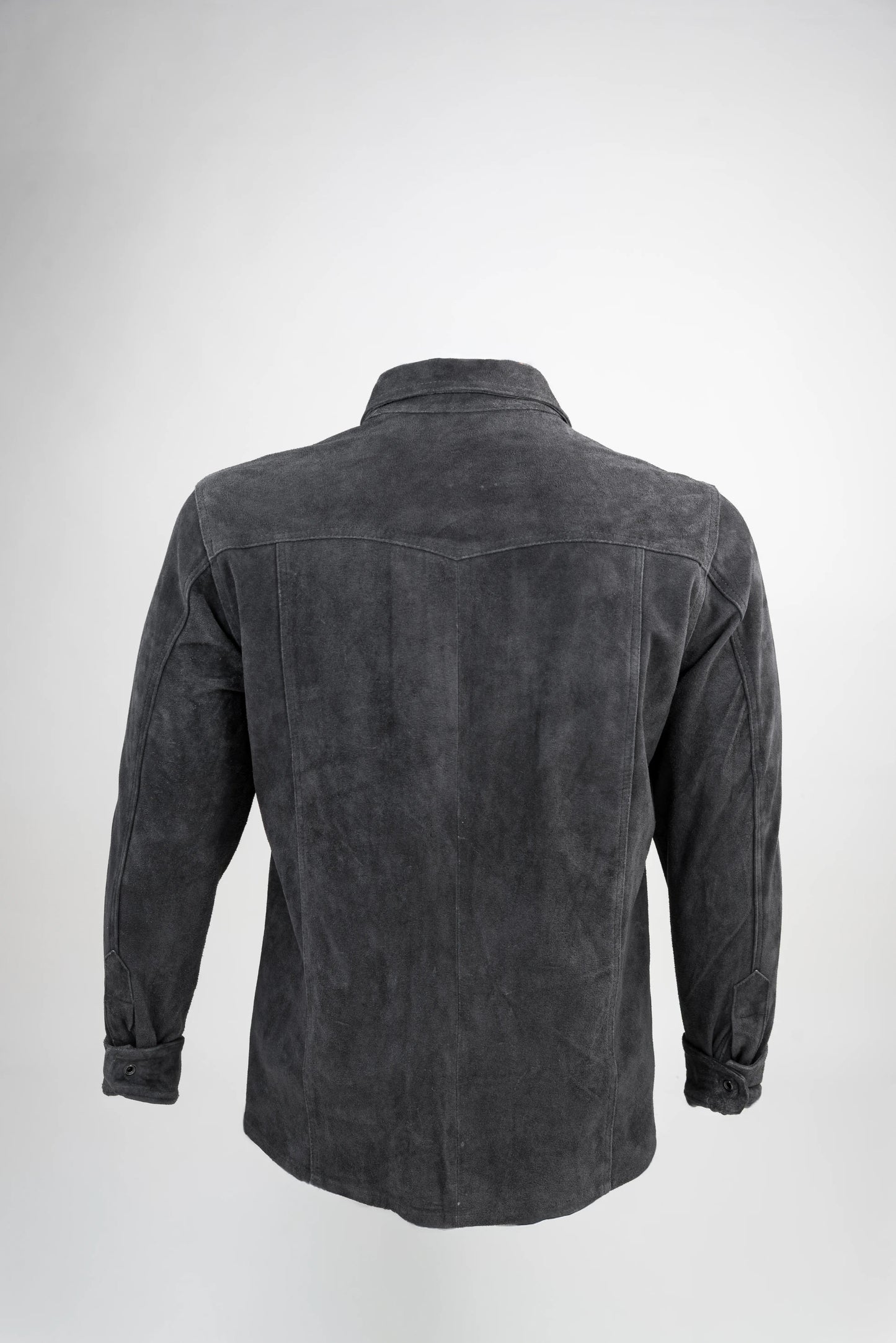 Grey Suede Overshirt
