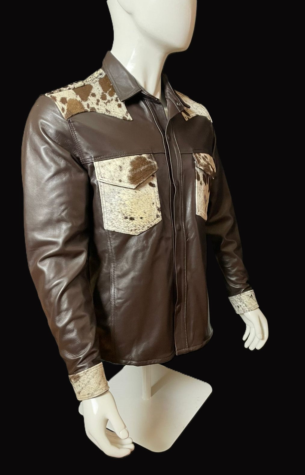 SOBRECAMISA COWHAIR BROWN