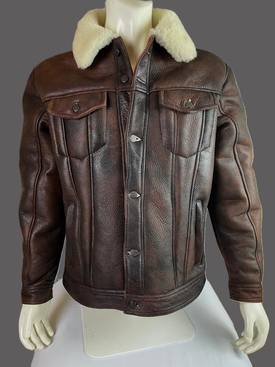 NATURAL SHEEP HAIR JACKET