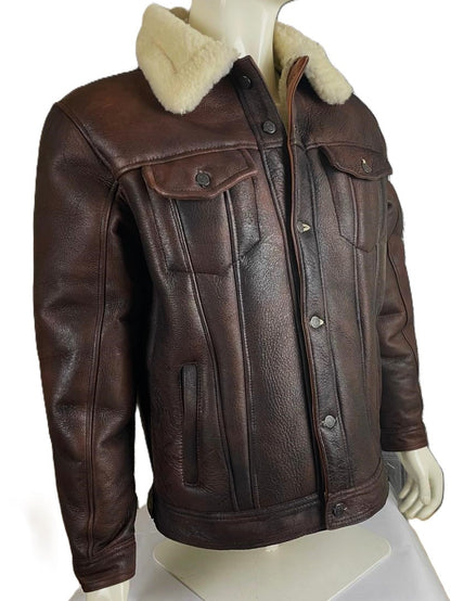 NATURAL SHEEP HAIR JACKET