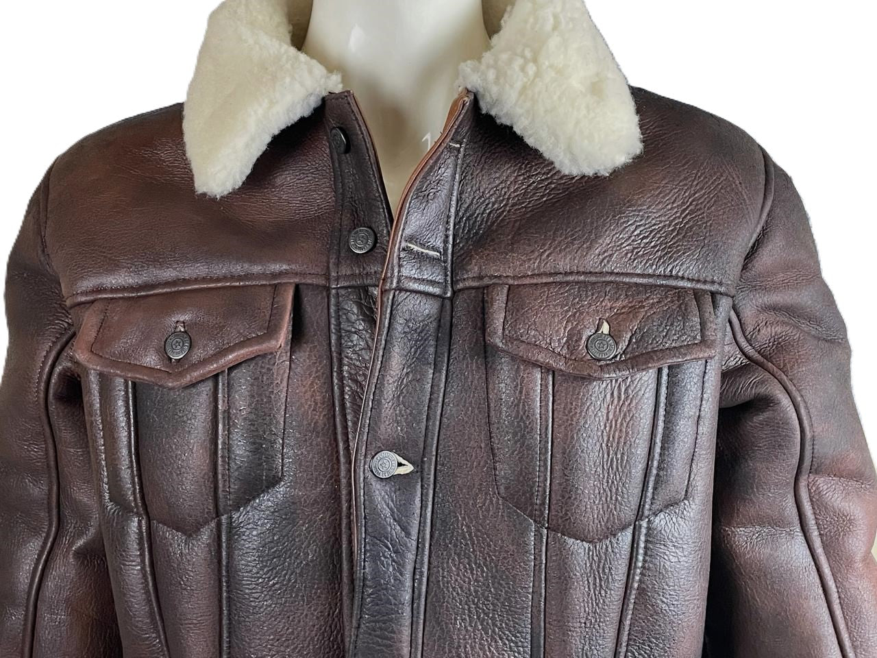 NATURAL SHEEP HAIR JACKET