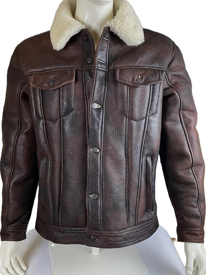 NATURAL SHEEP HAIR JACKET